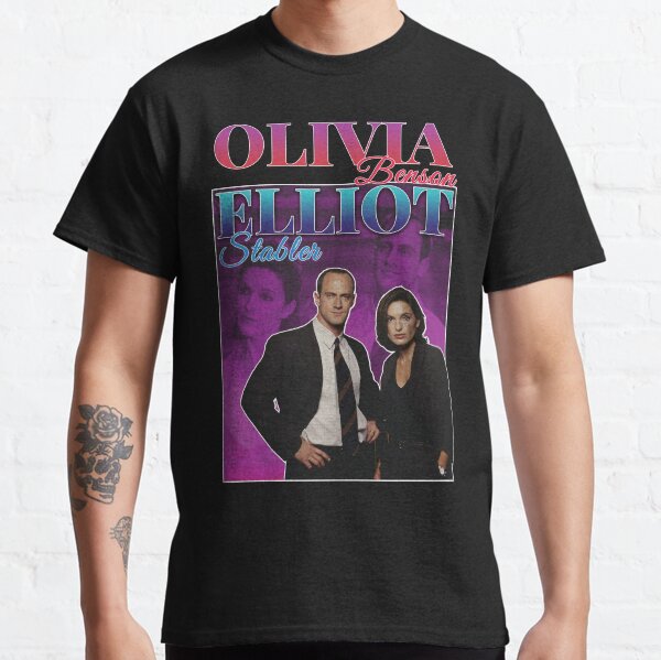 Olivia Benson & Elliot Stabler 90s Inspired Vintage Homage Classic T-Shirt