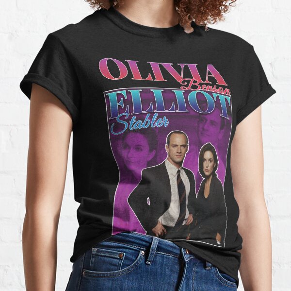 Olivia Benson & Elliot Stabler 90s Inspired Vintage Homage Classic T-Shirt