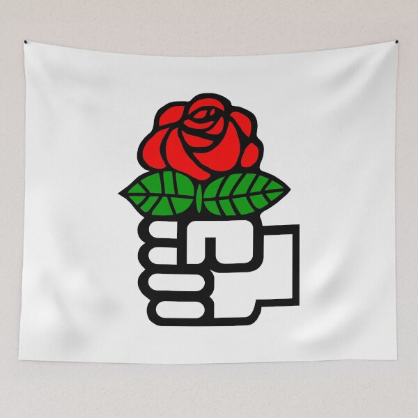 Item preview, Socialist Rose (White Background) designed and sold by Good-Looking Corpse.
