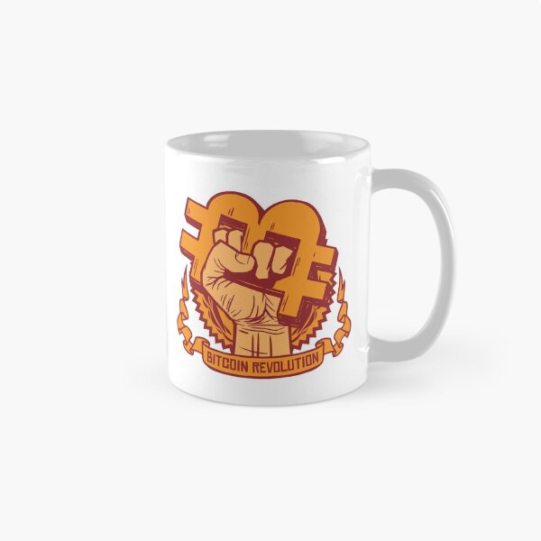 Item preview, Bitcoin (BTC) Cryptocurrency Revolution Fist designed and sold by MadMando.