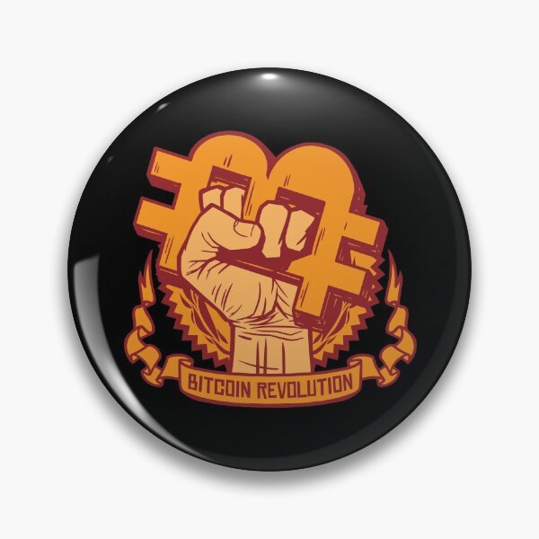 Item preview, Bitcoin (BTC) Cryptocurrency Revolution Fist designed and sold by MadMando.