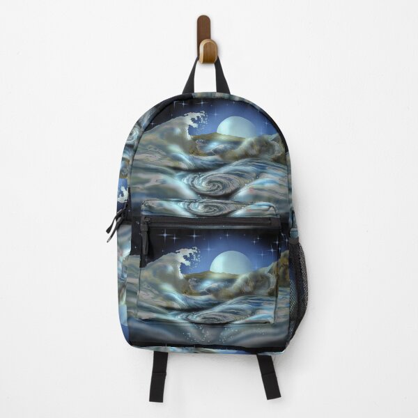 Item preview, Japanese whirlpool rapids and a great wave at night designed and sold by CuisineCat.