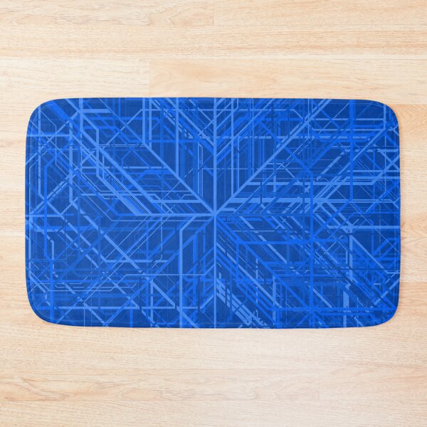 Item preview, Shades of Blue Line Pattern designed and sold by Lyle Hatch.