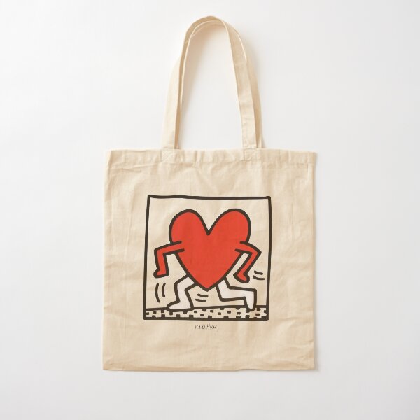 heart pop art Cotton Tote Bag