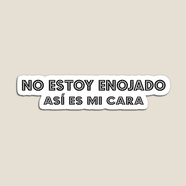 Vista previa del artículo con la obra «No estoy enojado, asi es mi cara #black», diseñado y vendido por blacklittlemoon.