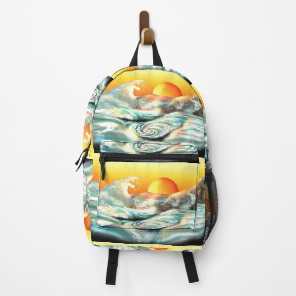 Item preview, Japanese wave and whirlpool rapids at sunset designed and sold by CuisineCat.