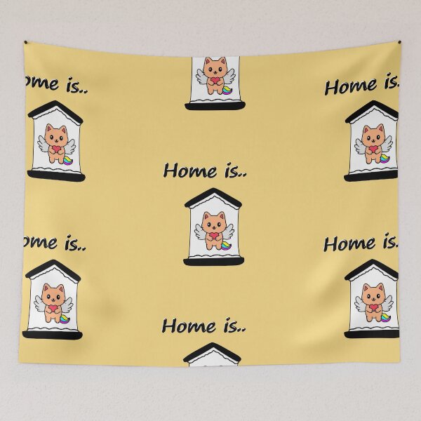 Item preview, Home Is Where Your Cat Is designed and sold by Imakeyouhappy.