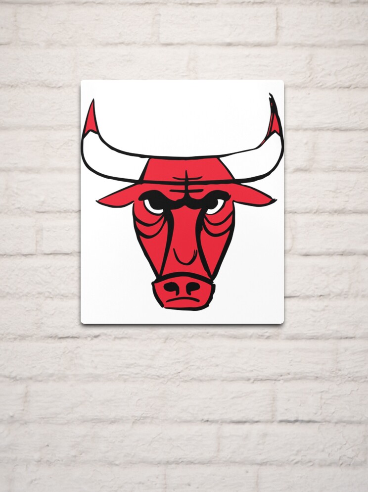 Download wallpapers Chicago Bulls flag, NBA, red black metal