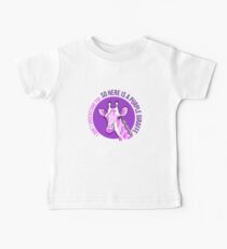 Purple Giraffe Baby Tee