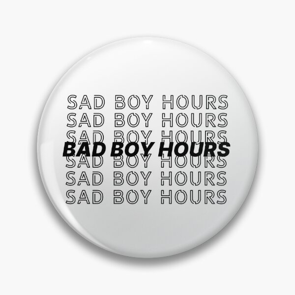 Item preview, Sad boy hours - bad boy hour (black) designed and sold by Slaystyle.