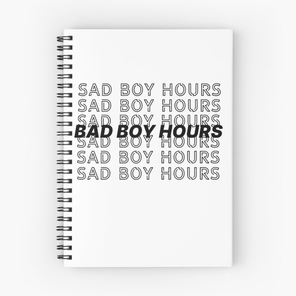 Item preview, Sad boy hours - bad boy hour (black) designed and sold by Slaystyle.