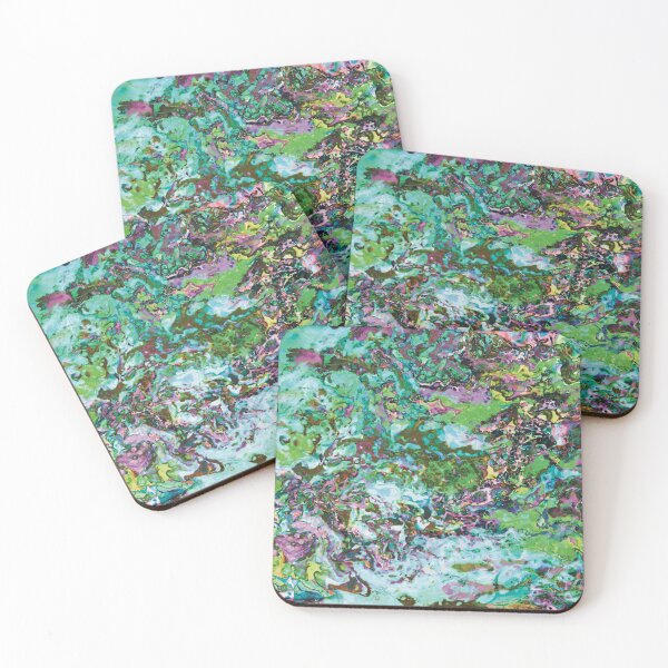 Item preview, Magic Garden Flow - Colorful Paint Pour/ Fluid Art - Unique and Vibrant Abstract Acrylic Paintings for Art Prints, Canvas Prints, Wall Art, Mugs, Leggings, Phone Cases, Tapestries and More designed and sold by cherdoodles.
