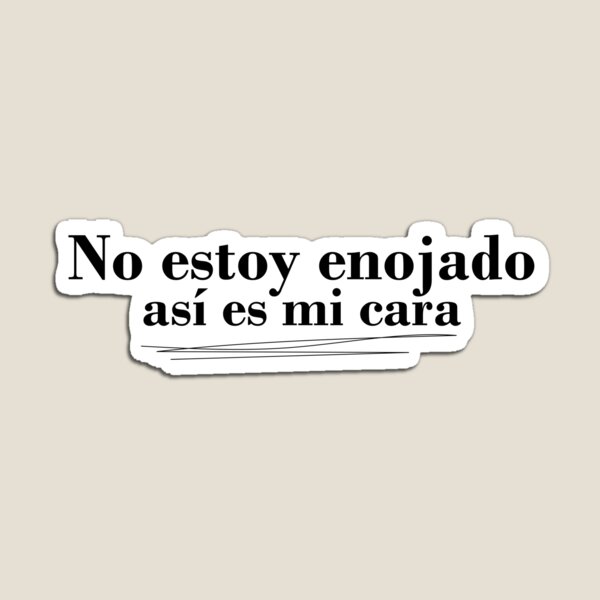 Vista previa del artículo con la obra «No estoy enojado, asi es mi cara #black», diseñado y vendido por blacklittlemoon.