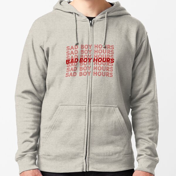 Sad boi hour store hoodie white