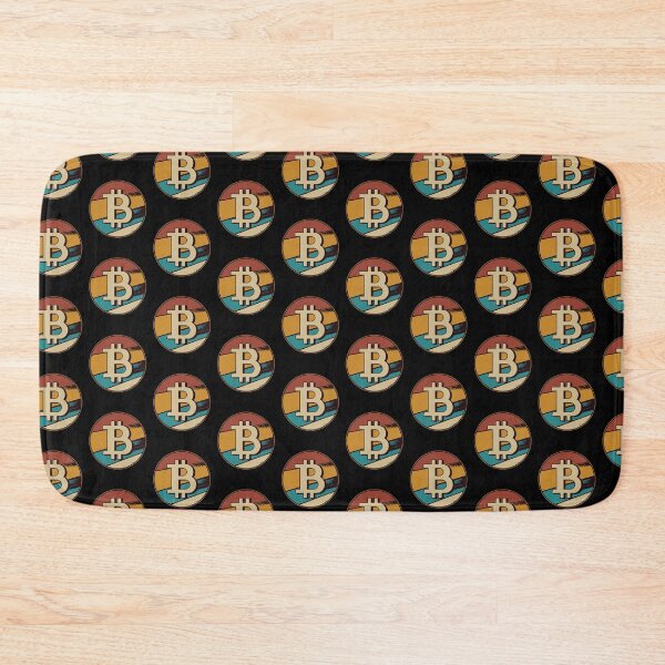 Item preview, Bitcoin (BTC) Retro Vintage Colors Logo designed and sold by MadMando.