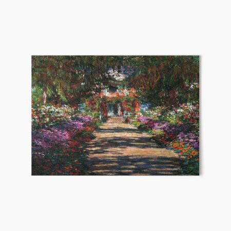 Aperçu de l'œuvre Jardin à Giverny - Un Monet Peinture 1900 Vue À Travers Une Fenêtre créée et vendue par molamode.
