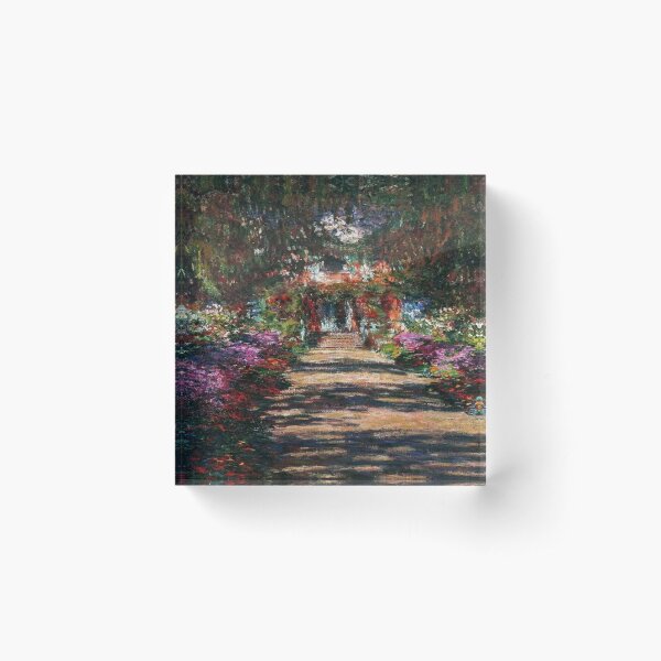 Aperçu de l'œuvre Jardin à Giverny - Un Monet Peinture 1900 Vue À Travers Une Fenêtre créée et vendue par molamode.