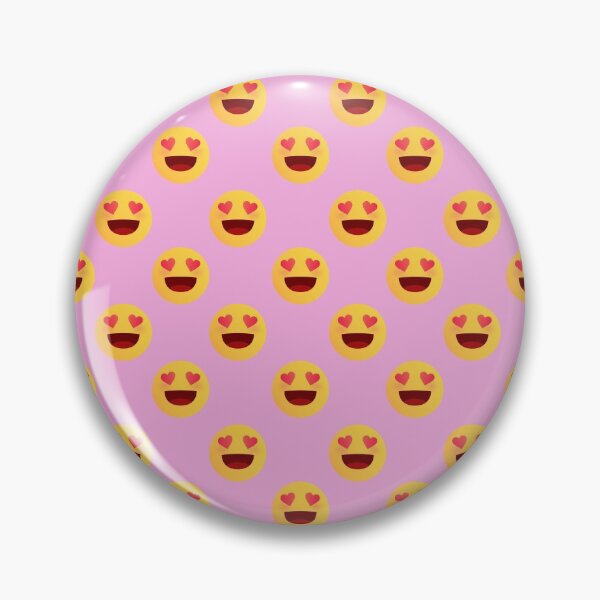 Item preview,  Pattern emoji love | Happy Face | heart | pink background by asdev designed and sold by asdev.