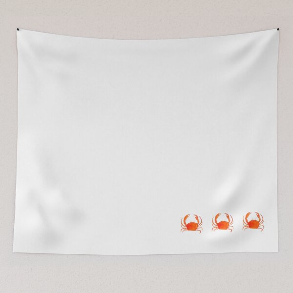 Item preview, Three watercolor orange crabs designed and sold by ebullitioncrea.