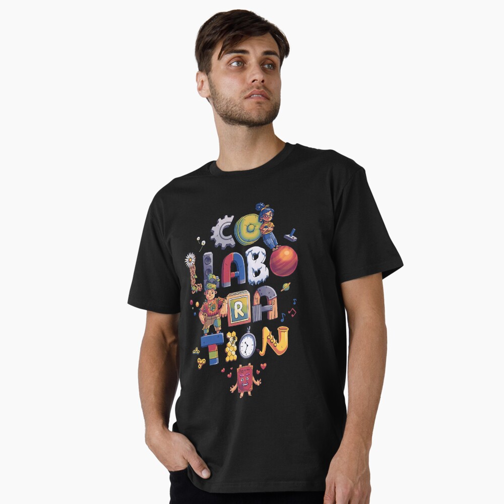 Vista previa del artículo con la obra «Camiseta premium», diseñado y vendido por Geekydog.