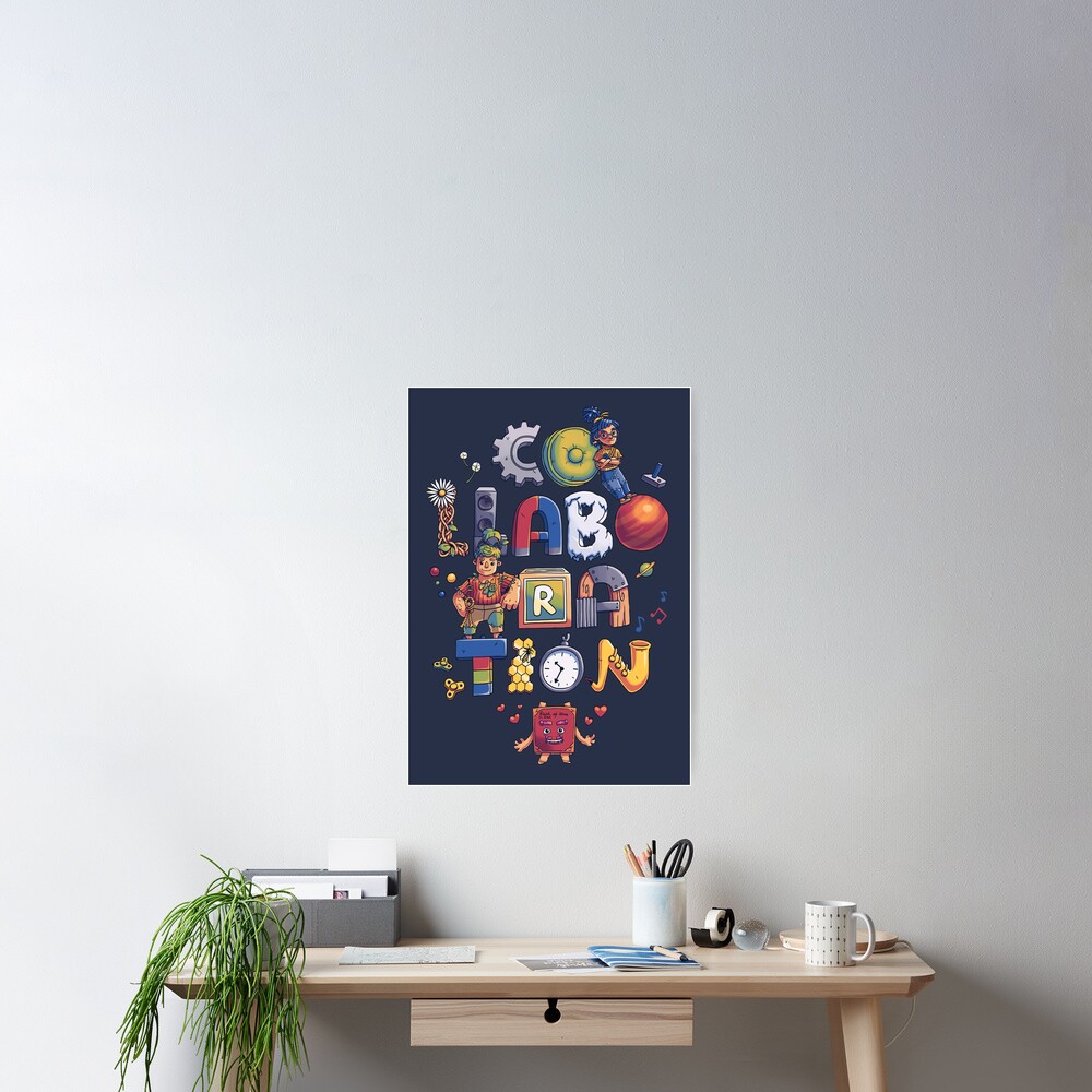 Vista previa del artículo con la obra «Póster», diseñado y vendido por Geekydog.