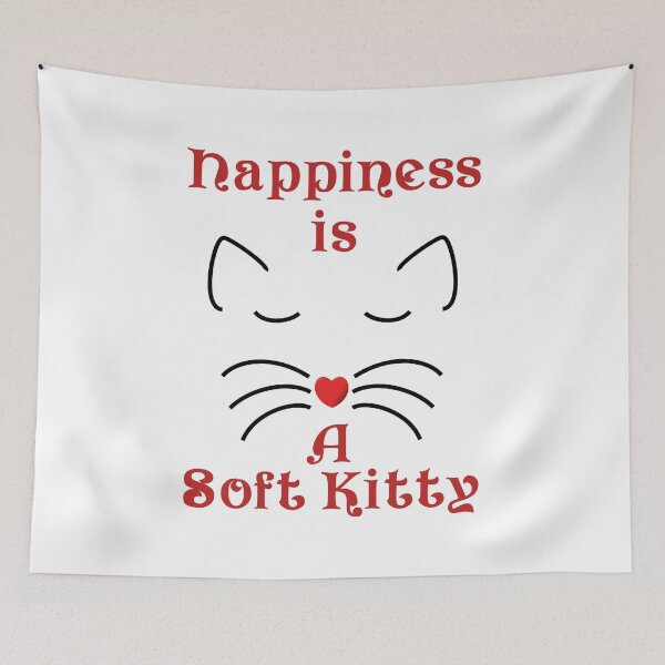 Item preview, Happiness is a soft kitty designed and sold by Brad Chambers.