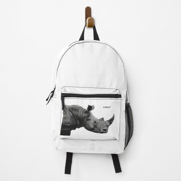 Item preview, Rhinoceros white background designed and sold by Artflo27.