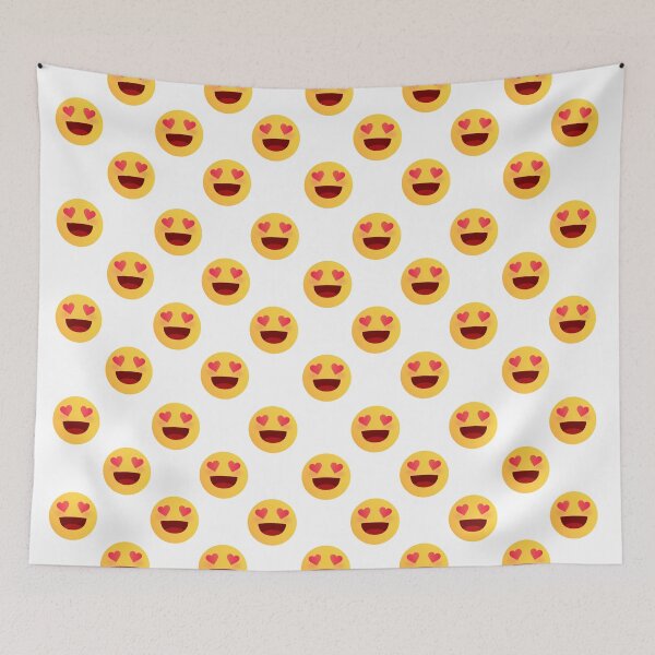 Item preview,  Pattern emoji love | Happy Face | heart | transparent background by asdev designed and sold by asdev.
