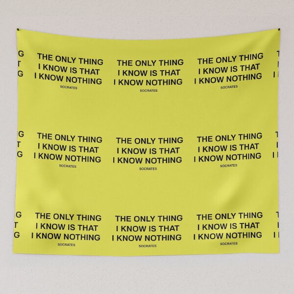 Item preview, The only thing I know is that I know nothing. designed and sold by basileiossav.