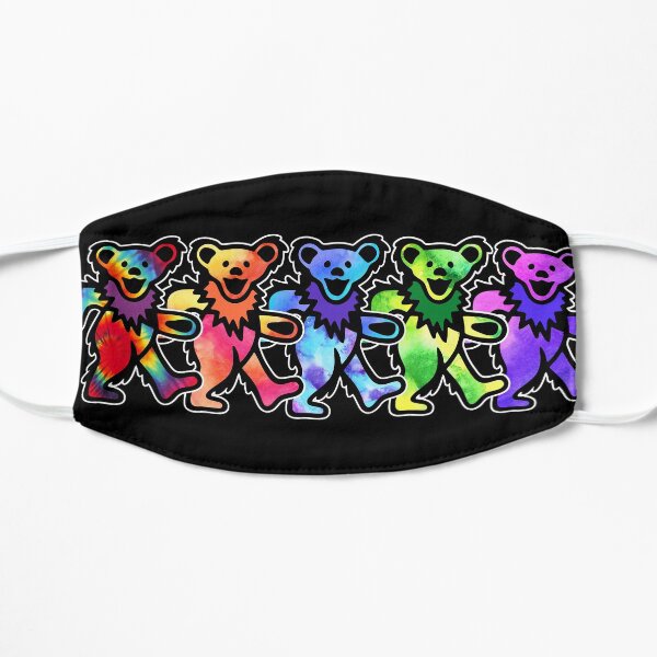 Classic Dancing Grateful Rock Bears Flat Mask