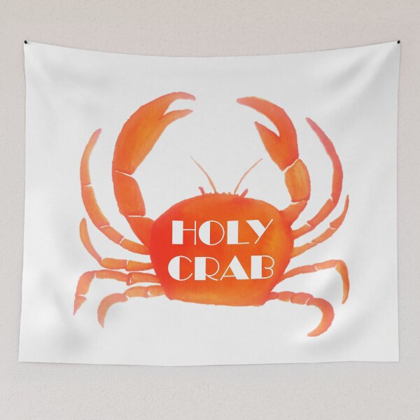 Aperçu de l'œuvre Holly Crab ! Un crabe à l'aquarelle ! créée et vendue par ebullitioncrea.