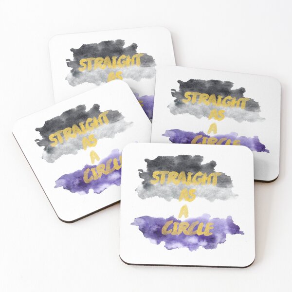 Item preview, Straight as a circle asexual flag designed and sold by Miri-Rainbowitz.