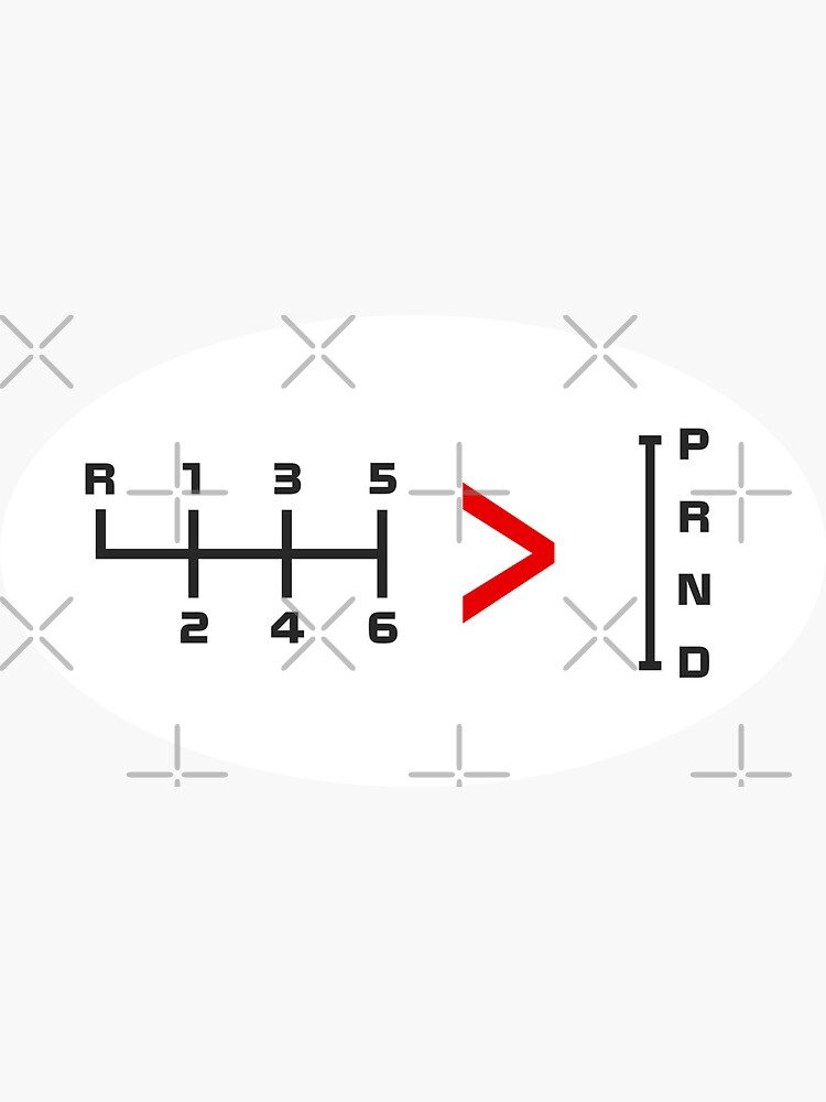 "Manual Transmissions are better than Automatics" Sticker for Sale by