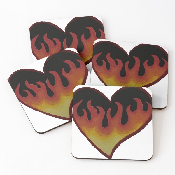Item preview, Burning heart designed and sold by oddandcurios.