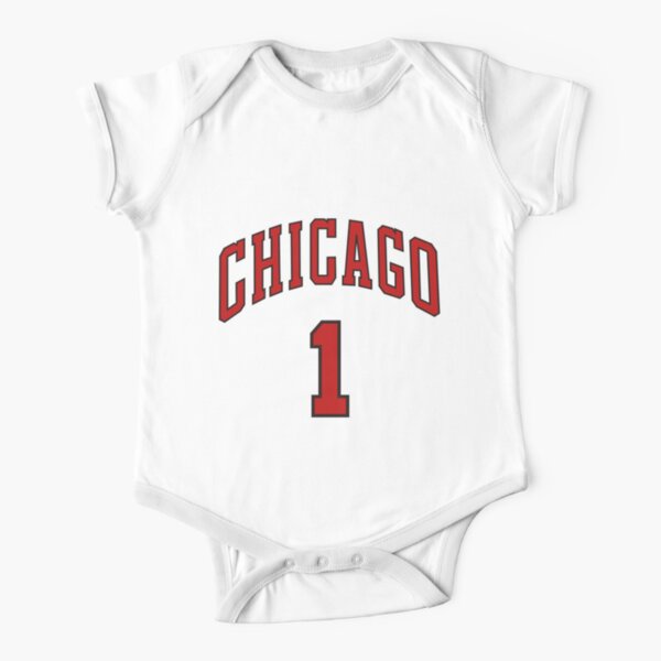Derrick Rose Jersey Chicago Short Sleeve Baby One-Piece
