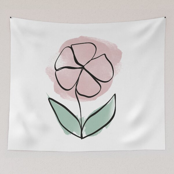 Item preview, One line art flower  designed and sold by SJAPhoto.