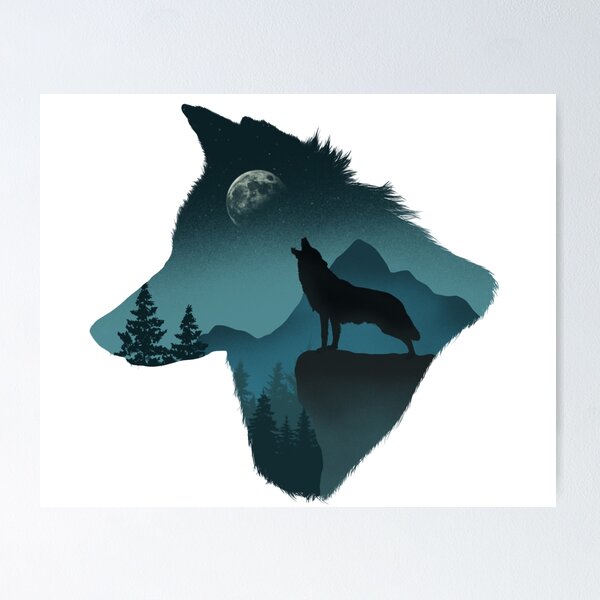 Wolf Therian Poster for Sale by TrueCrimeStuff