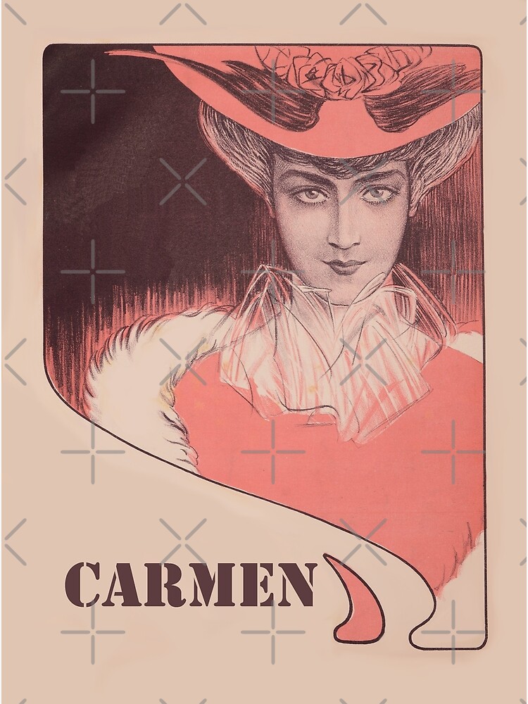 "Carmen Femme Fatale Vintage Opera Literature Advertisement Poster