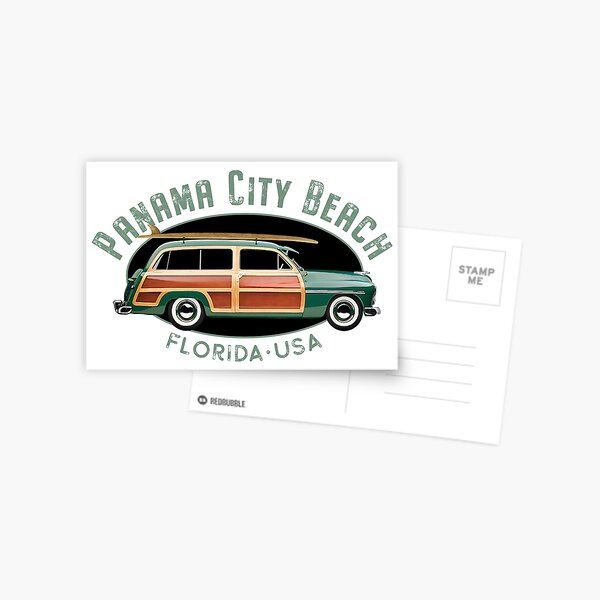 Item preview, Panama City Beach Florida Vintage Surfing Design designed and sold by Futurebeachbum.