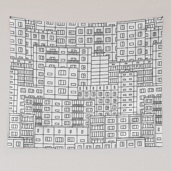 Item preview, WHITE CITY PATTERN designed and sold by Valeria Agibalova.