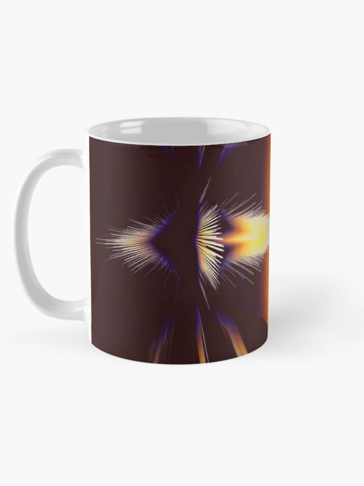 Thumbnail 5 of 6, Coffee Mug, Abstract Exploding Planetary Fractal designed and sold by SXW Designs.