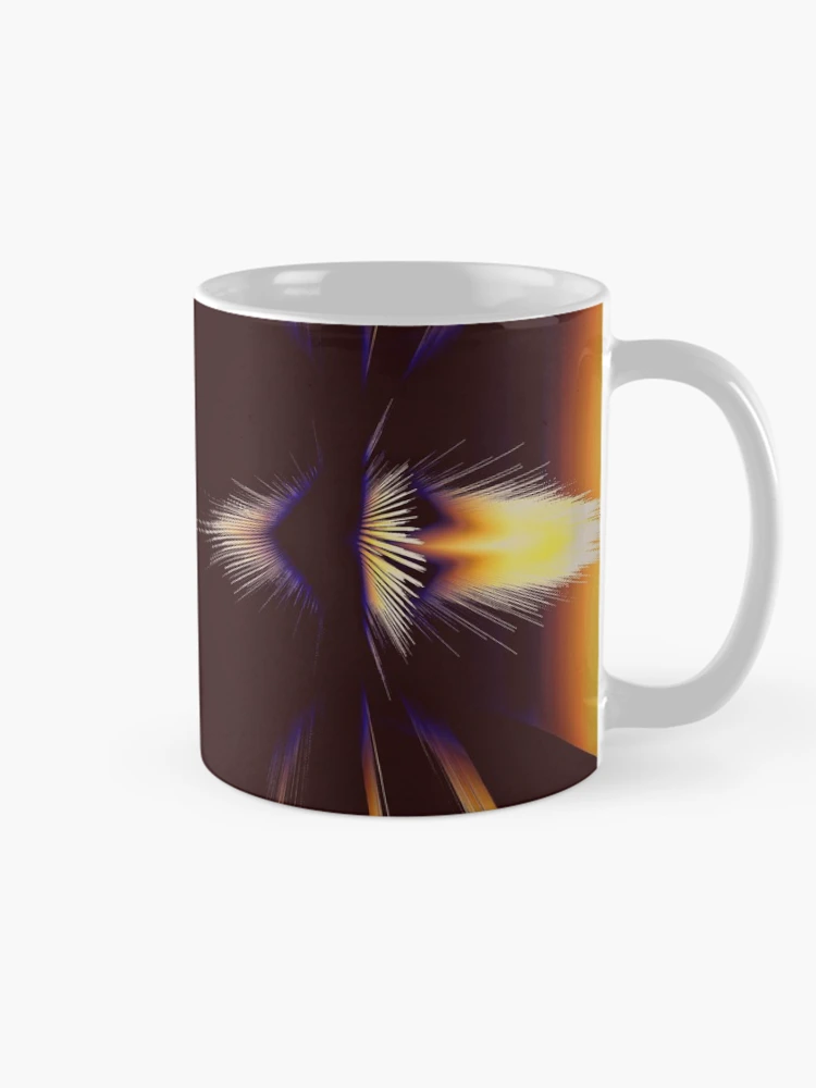 Thumbnail 3 of 6, Coffee Mug, Abstract Exploding Planetary Fractal designed and sold by SXW Designs.