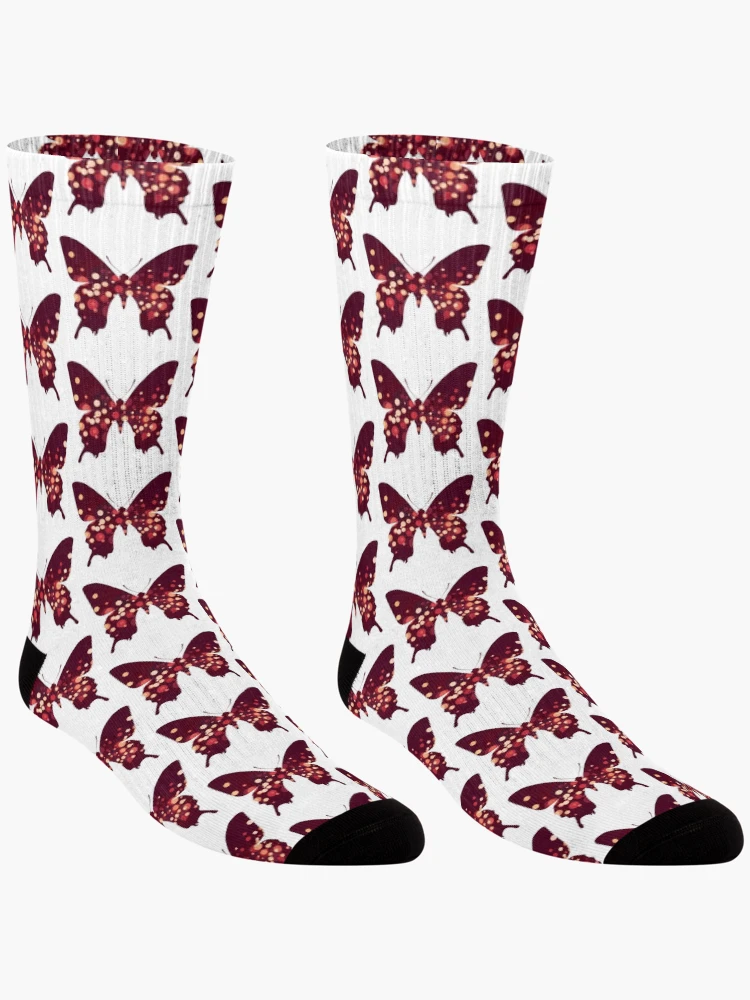 Thumbnail 3 of 5, Socks, Butterfly designed and sold by Patternsonly.