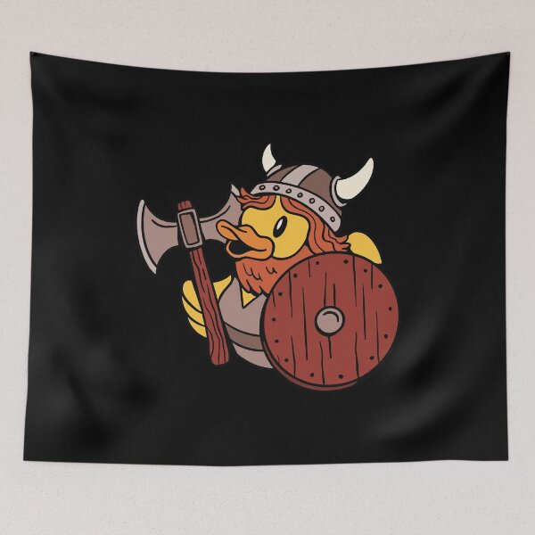 Item preview, Funny Viking Rubber Duck Ax Shield Helmet Beard Gift designed and sold by MichaelTeupser.