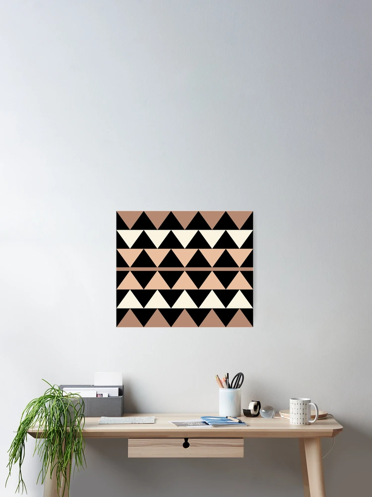 Thumbnail 2 of 3, Poster, Triangular Geometric Pattern designed and sold by dhmnee.