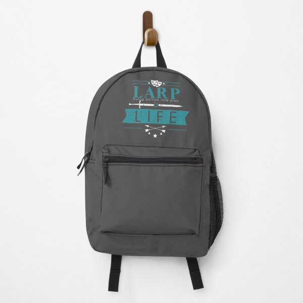 Item preview, LARP is Life - teal / gray designed and sold by The Malva Glyphs.