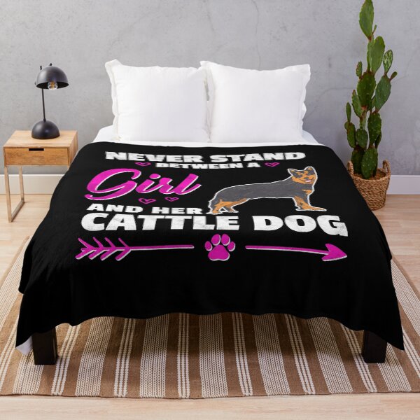 Item preview, Girl with Australian Cattle Dog Sheepdog Gift designed and sold by madgrfx.