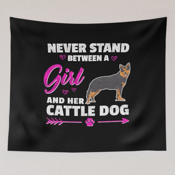Item preview, Girl with Australian Cattle Dog Sheepdog Gift designed and sold by madgrfx.