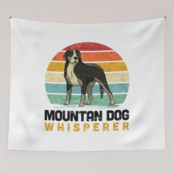 Item preview, Swiss Mountain Dog Whisperer Mountain Dog Saying designed and sold by madgrfx.
