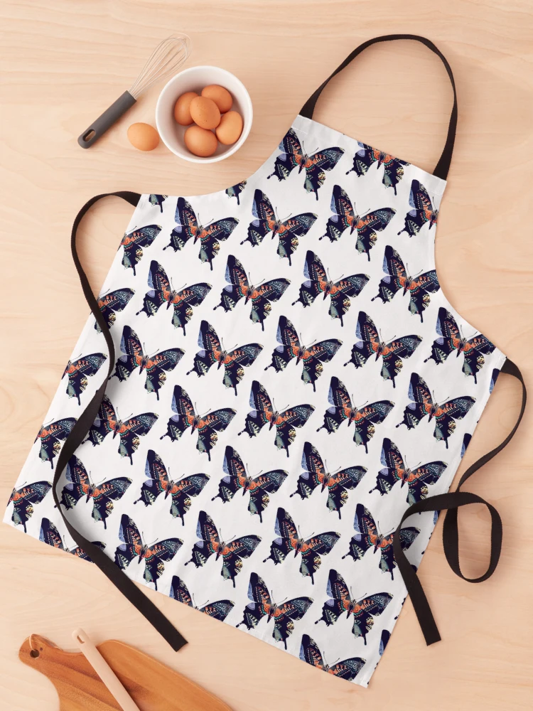 Aperçu 1 sur 6. Tablier avec l'œuvre Butterflys inside butterfly créée et vendue par Patternsonly.